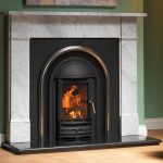 Cast Tec Flat Victorian Carrara Marble Fireplace CU