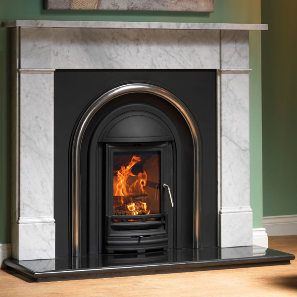 Cast Tec Flat Victorian Carrara Marble Fireplace CU