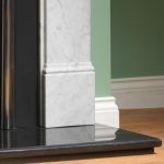 Cast Tec Flat Victorian Carrara Marble Fireplace CU3