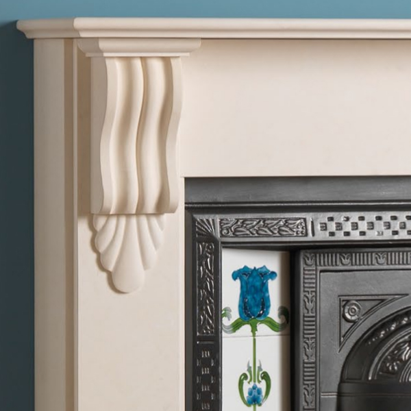 Cast Tec Victorian Corbel Limestone Fireplace CU2