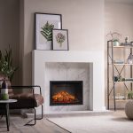 Gazco eMotiv 64 Electric Fire 3 Sided In White Fireplace Gazco eMotiv 64 Electric Fire 3 Sided In White Fireplace