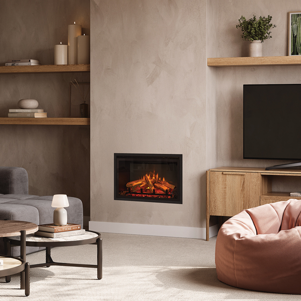 Gazco eMotiv 64 Electric Fire 4 Sided In Wall