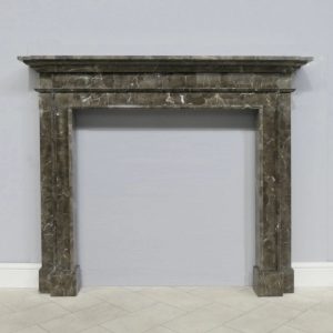 blenheim brown emperador marble fireplace surround