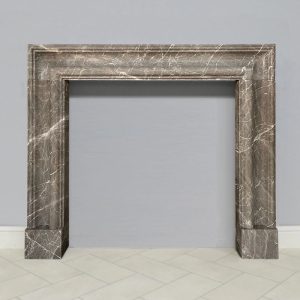 bolection grey talos natural marble fireplace surround