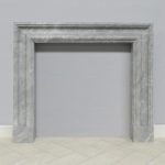 bolection grey talos natural marble fireplace surround honed
