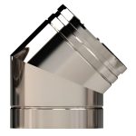 midtherm twin wall stainless 45 elbow