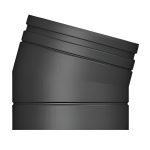 15 elbow twin wall black