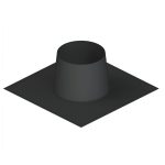 twin wall aluminium flat roof flashing black