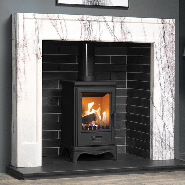 allora lilac viola marble fireplace surround