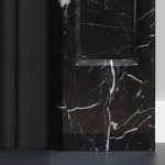 allora nero fireplace close up