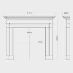 aversa marble fireplace dimensions