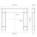 hersham marble fireplace dimensions