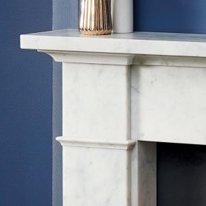 silsoe marble fireplace surround close up
