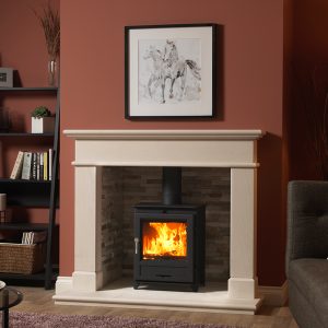 Fireline FP8 Stove Roomset In Fireplace