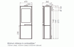 Nordpeis Duo 5 Woodburning Stove Dimensions