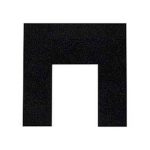 Polished Black Granite Back panel standard Cut Out 2