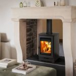 parkray aspect 4 double sided in fireplace surround