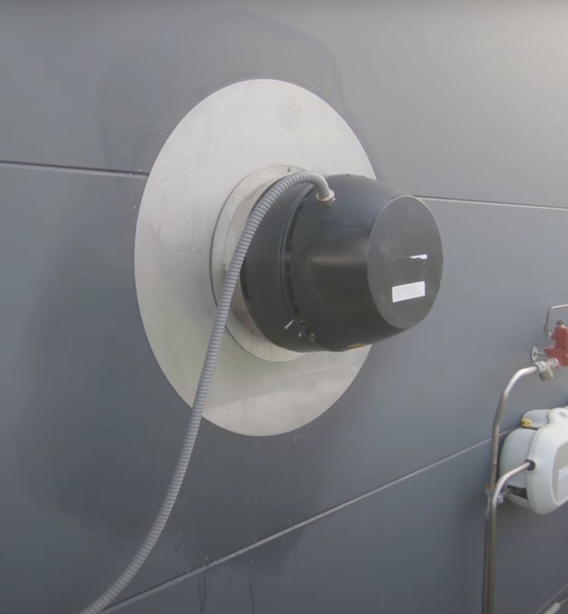 rhgc chimney fan on wall