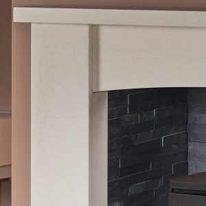 alban fireplace surround close up