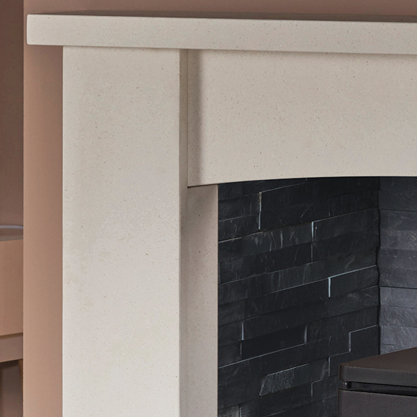 alban fireplace surround close up