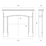 bellingham fireplace dimensions