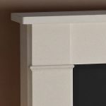 hersham limestone fireplace surround close up