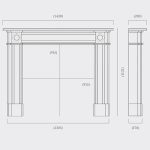 hogarth limestone fireplace dimensions