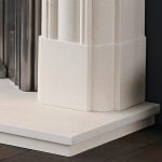 hogarth limestone fireplace leg close up