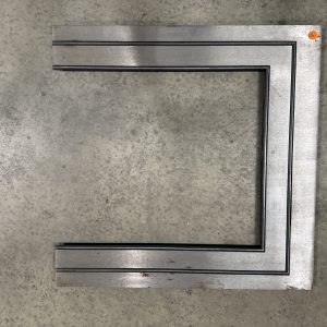Fireplace Fascia/ Slip Set - Stainless Steel