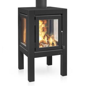 RB73 Quaruba XL Black Outdoor Wood Burning Stove