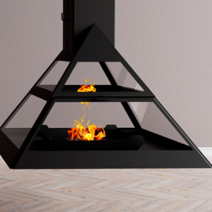 Traforart Admeto Central Suspended Wood Burning Stove