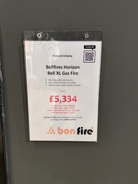 Clearance - Bellfires Horizon Bell XL Gas Fire - Bonfire