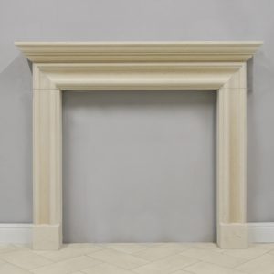 Salisbury Bolection Rosal Limestone Fireplace Surround