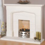 Tudor 48" & 54" Bella Creme Complete Limestone Fireplace Suite