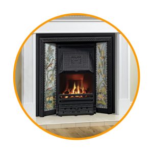 Tiled Cast Iron Fire Inserts