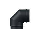 90 Elbow Vitreous Black Enamel Single Wall Stove Pipe
