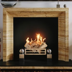 Scarpa Gold Travertine Fireplace Surround
