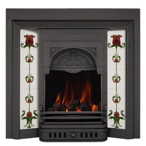 Aston Black Cast Iron Gas Fireplace Insert