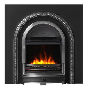 Decorative Arch Cast Iron Electric Fireplace Insert