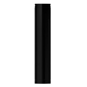 1000mm Length Black Twin Wall Flue