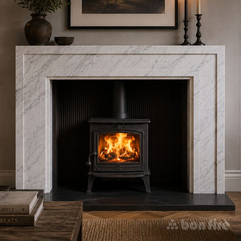 Shoreditch 58 Carrara Marble Fireplace Surround MAIN