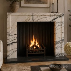 Shoreditch 58" Lilac Viola Marble Fireplace Surround