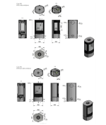 Rais Caro 90 Wood Burning Stove Dimensions Rais Caro 90 Wood Burning Stove Full Dimensions