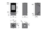 Rais Nexo 100 No Glass Sides Dimensions Sizes