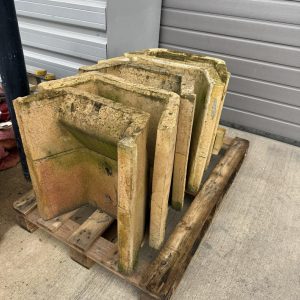 Reclaimed 16" And 18" Fireplace Chamber Clay Firebacks