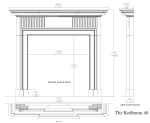 Chesneys kedleston 65 inch fireplace sizes dimensions