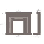 campbell-electric-fireplace-suite-dimensions-sizes
