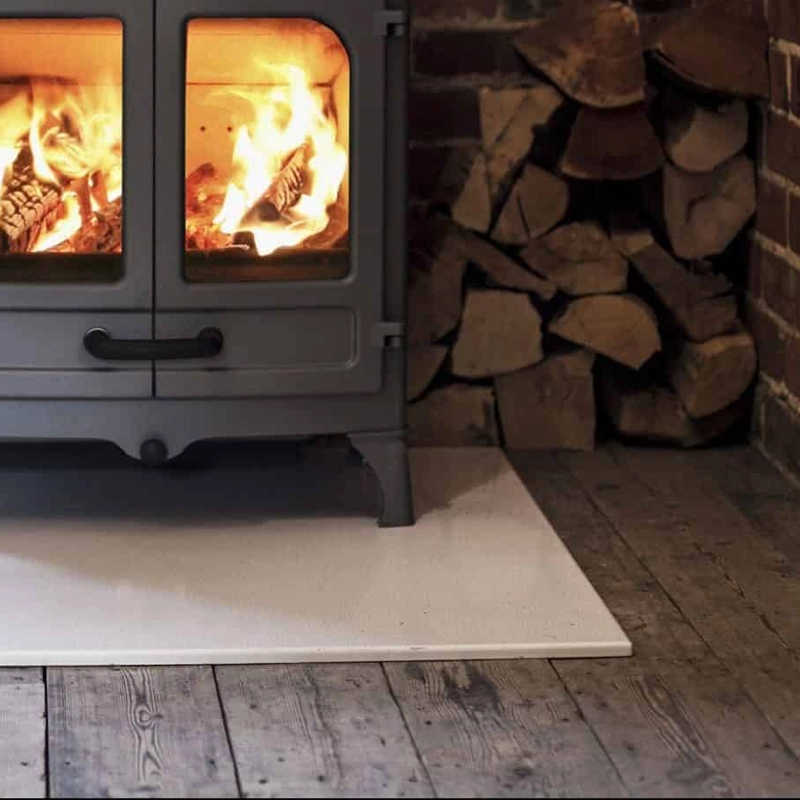 vitreous enamel fireplace heart