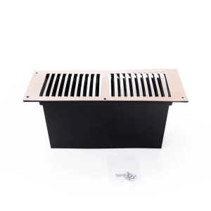 Floor Ventilator with Chrome Louvre (280 x 108mm)