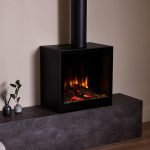 British Fires New Forest Cube Top Part Sat On Bench